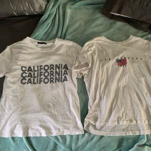 two brandy melville t-shirts